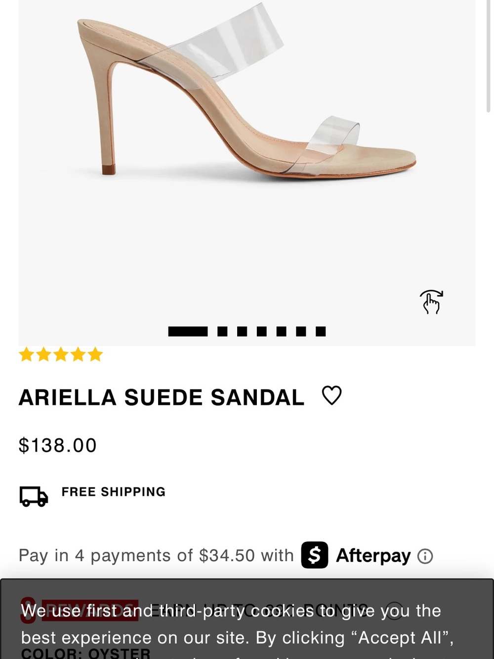 Ariella Suede Sandal in Oyster